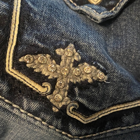 Miss Me Dark Blue Embellished Jeans - Picture 6 of 9